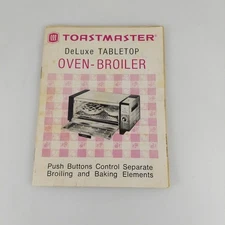 Toastmaster DeLuxe Tabletop Oven Broiler Owner's User Manual 1973
