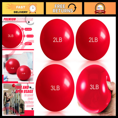 Weighted Toning Balls for Exercise - Soft Medicine Balls for Pilates, Yoga, Bala