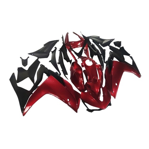 Black Candy Red Injection Fairing Kit for Yamaha YZF R3 2015 16 17 2018 Bodywork - Picture 2 of 8