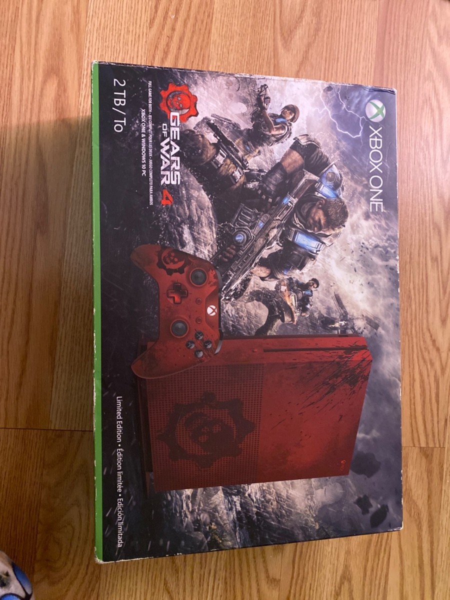 Microsoft Xbox One S Gears of War 4 Limited Edition 2 TB Crimson
