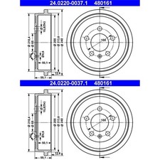 Tambour de frein Audi 200