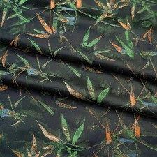 Bamboo Leaves Jacquard Fabric Fabrics for Dress Gown Couture Design Crafts