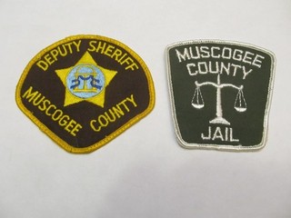 Georgia Muscogee Co Sheriff Patch & Jail Right Cheese Cloth