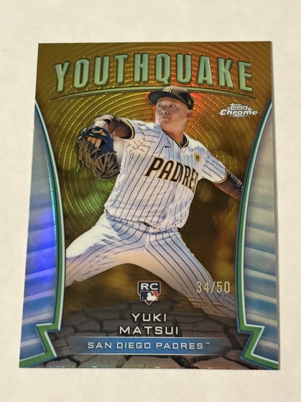 2024 Topps Chrome Update Youthquake Yuki Matsui #YQ-79 Gold /50
