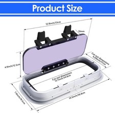 14.5" X 7.6" Anodized Aluminum Push Out Deck Hatch Retangle Opening Boat Yacht