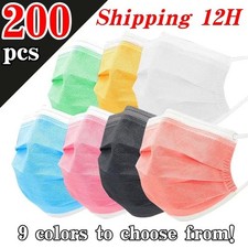 100/50/10 Pcs Black Face Mask Mouth Nose Cover Protector Respirator Filter Masks