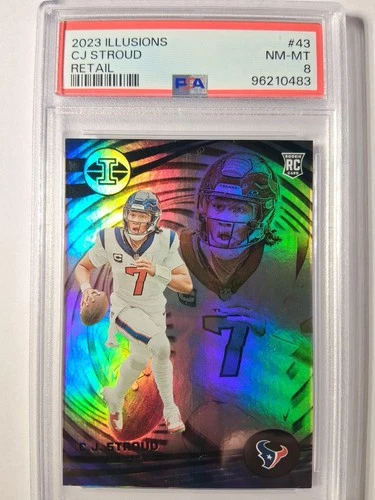 2023 Panini Illusions C.J. Stroud RC #43 PSA 8 Houstan Texans