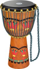 Meinl Percussion African-style Rope-tuned Djembe - 10 inches, African Flower,