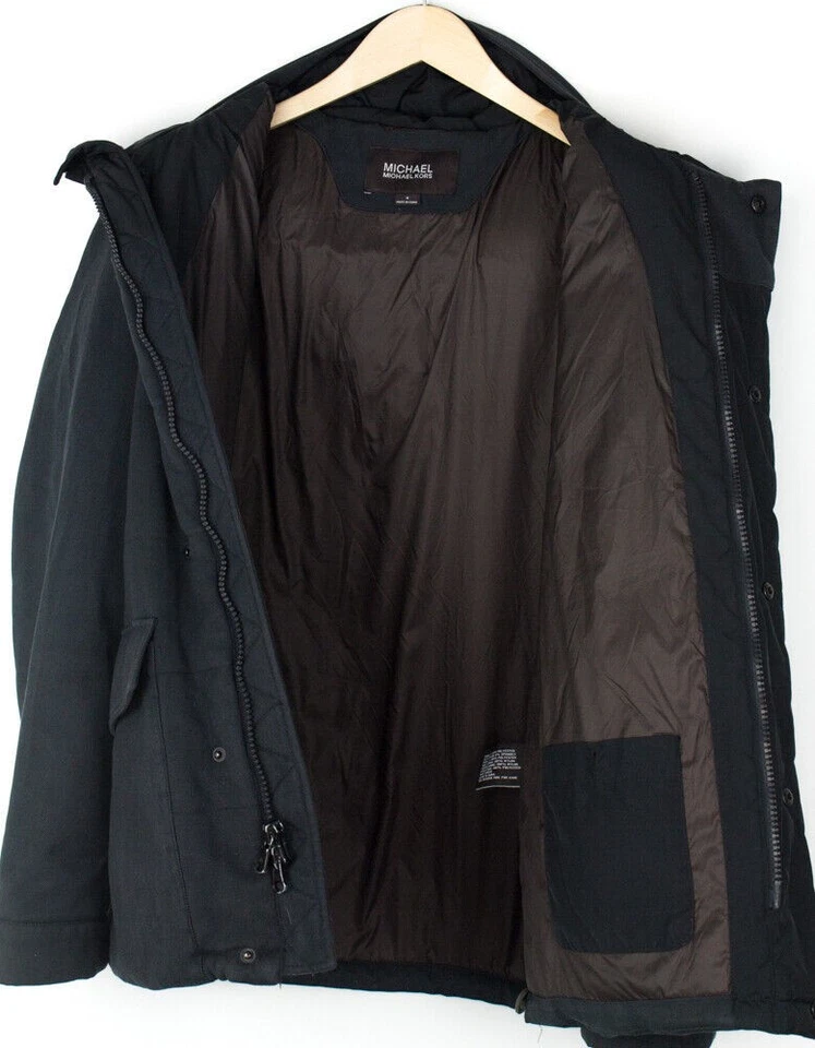MICHAEL KORS Men Hooded Parka Jacket Overcoat Size M - Image 2 of 4
