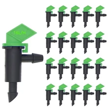 100 Pack 4 GPH Flag Irrigation Dripper Emitter 16L/H Garden Irrigation Drip Emit