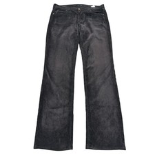 Armani Jeans Corduroy Trousers Straight Cord Zip Brown Mens W30 L35