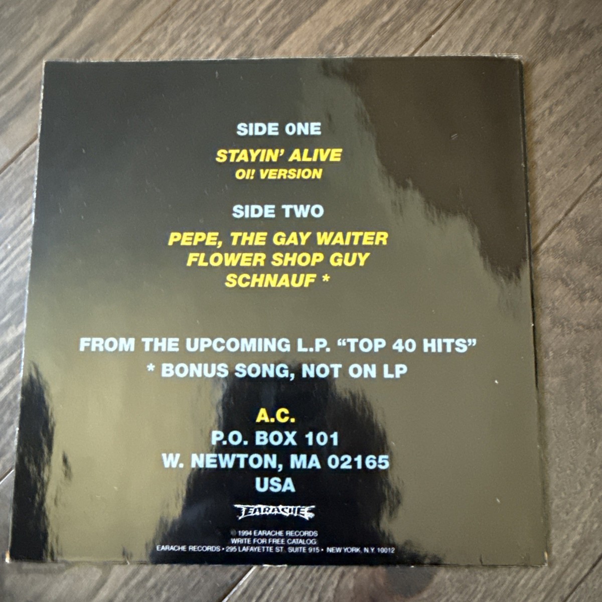 ANAL CUNT VINYL 7