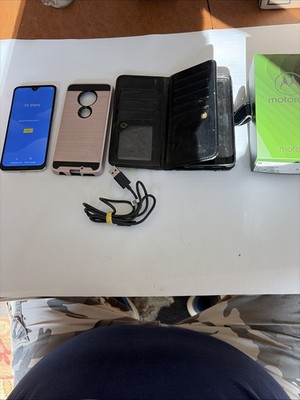 Motorola Smartphone Moto G7 64GB Unlocked Factory Reset hard-case & wallet