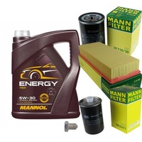 Mann Inspektionspaket Filterset 5L Mannol Energy 5W-30 FüR Audi Coupe 2.0 80
