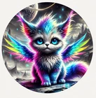 Hayleybug 1 oz Galactic Purr silver Round w/ COA mintage 15