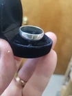 VINTAGE STERLING SILVER MENS WEDDING BAND SIZE 10  1/2 UNCAS MFG. CO. 3.5 GRAMS