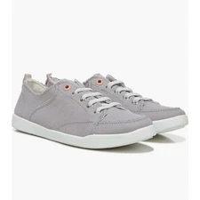 Vionic Beach Pismo Lace Up Sneaker Light Grey Casual Canvas Women's Size 7