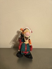 Disney Store Exclusive Santa Tigger 8" Bean Bag Plush Toy