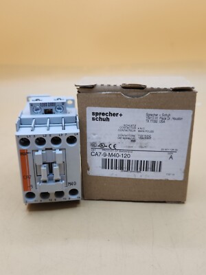 Sprecher + Schuh Contactor CA7-9-M40-120 110V 50Hz 120 V 60 Hz 600 Vax Max
