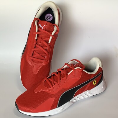 Mens PUMA Scuderia Ferrari Tiburion Motorsport Shoes sz 10.5 Red/Black 307515-05