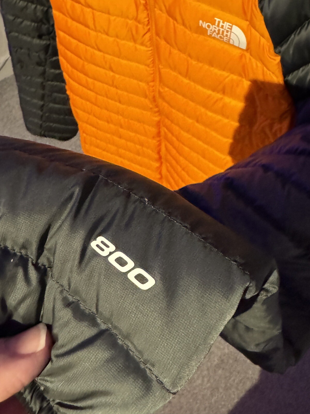 The North Face Men's Bettaforca Down Hooded Jacket Size Large Oran