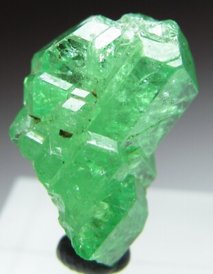 EXCEPTIONAL TRANSPARENT GEM TSAVORITE GROSSULAR GARNET CRYSTAL!!! TANZANIA