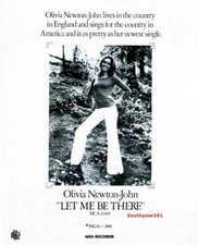 1973 Olivia Newton John "Let Me Be There" Album/Song Release Promo Reprint Ad