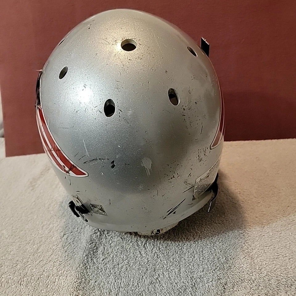 Casco de fútbol americano Schutt grande tamaño completo personalizado de los New England Patriots Foto 4 de 4