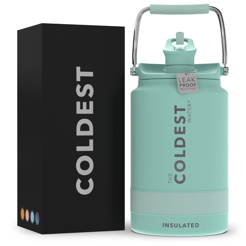 COLDEST One Gallon Sports Water Bottle, 128oz Gallon (Straw Lid) Gallon Jug - Picture 21 of 223