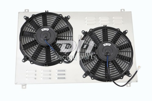 NEW Aluminum Radiator Shroud &12"FAN For 82-92 Pontiac Firebird/Trans V8 Camaro - Foto 5 di 12