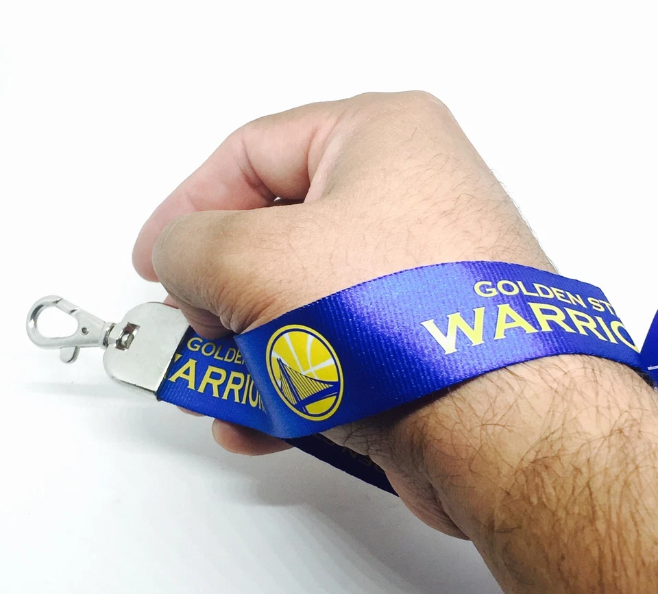 NBA Golden State Warriors Wristlet Lanyard Keychain Officially Licensed - Image 3 of 4