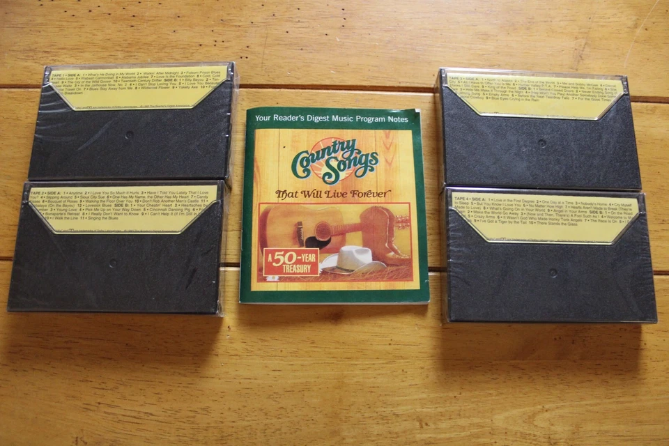 READERS DIGEST COUNTRY SONGS THAT WILL LIVE FOREVER CASSETTE LOT [NEW SEALED] - Image 4 of 4