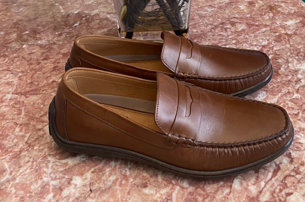 Johnston & Murphy Brown Leather Penny Loafers Men main image 3