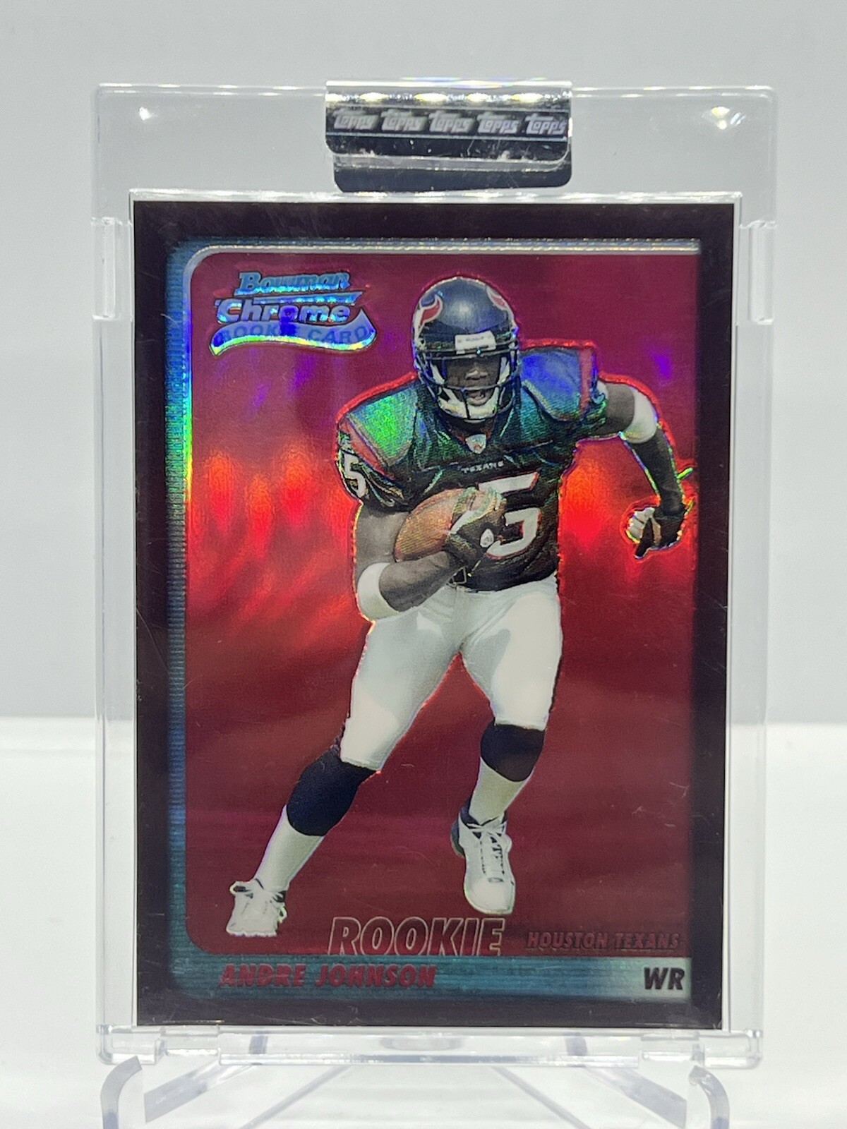 Andre Johnson Bowman Chrome #195 Red Refractor