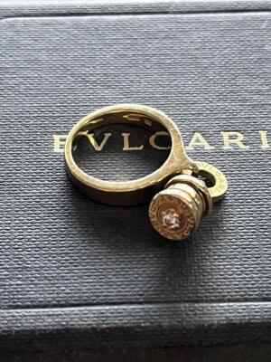 Authentic BVLGARI B.zero1 Element Diamond Ring 18KYG US#5/JP Authentic BVLGARI B.zero1 Element Diamond Ring 18KYG US#5/JP