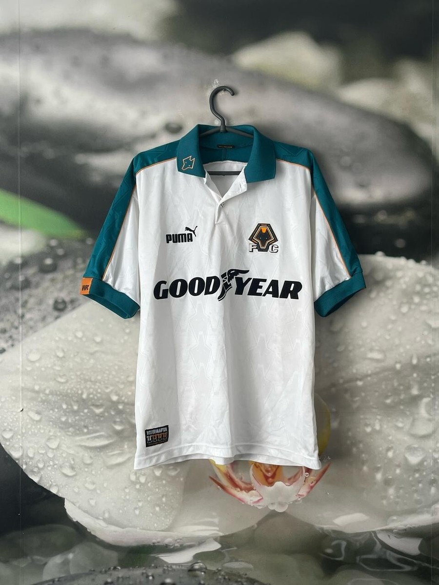 Maillot De Foot Vintage Wolverhampton Wanderers – Extérieur 1997-1999 – Taille M – Rare