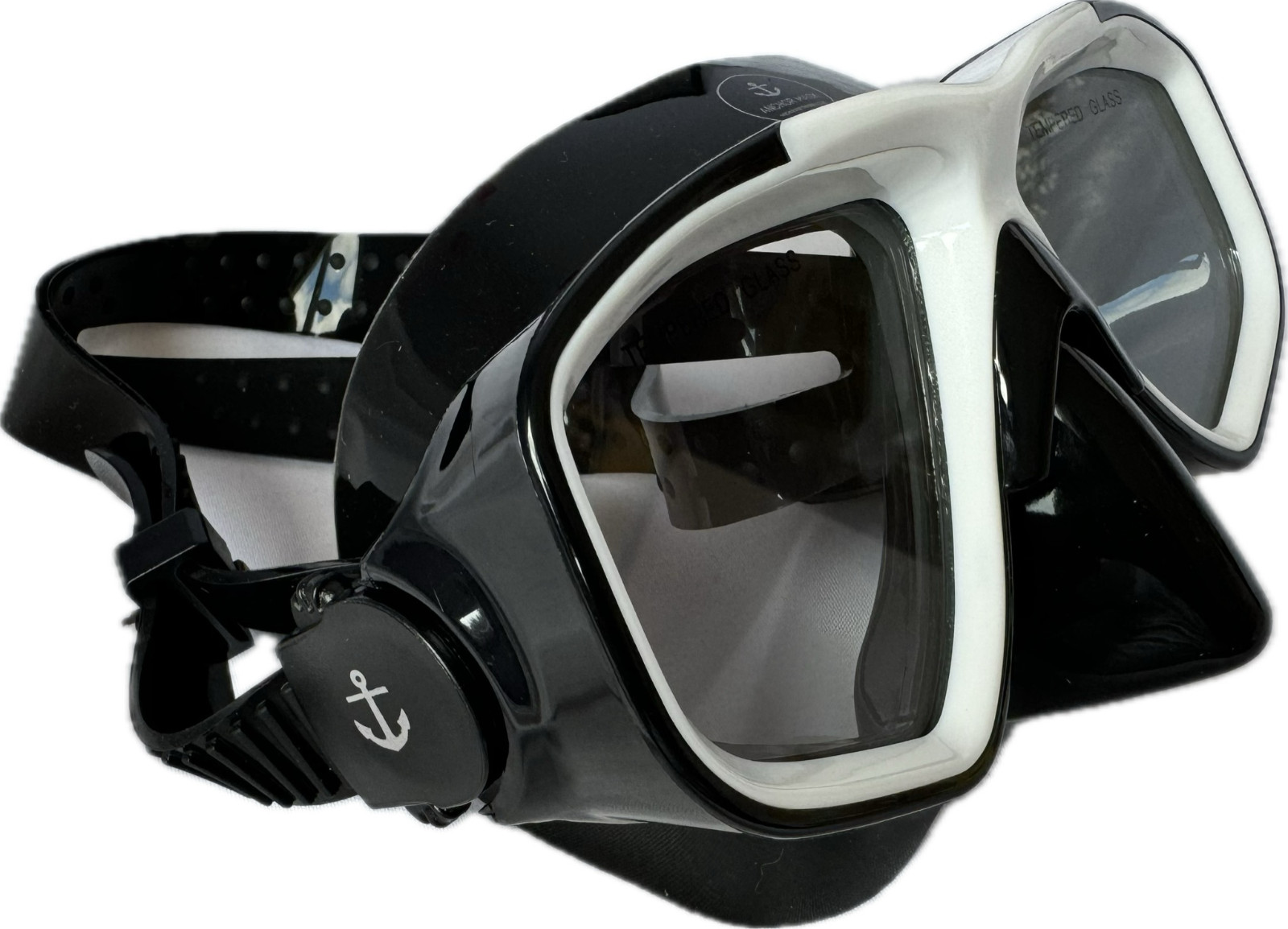 Diving Mask, Anchor Mask, Super-Eye, White/Black, Free-Diving, Snorkelling