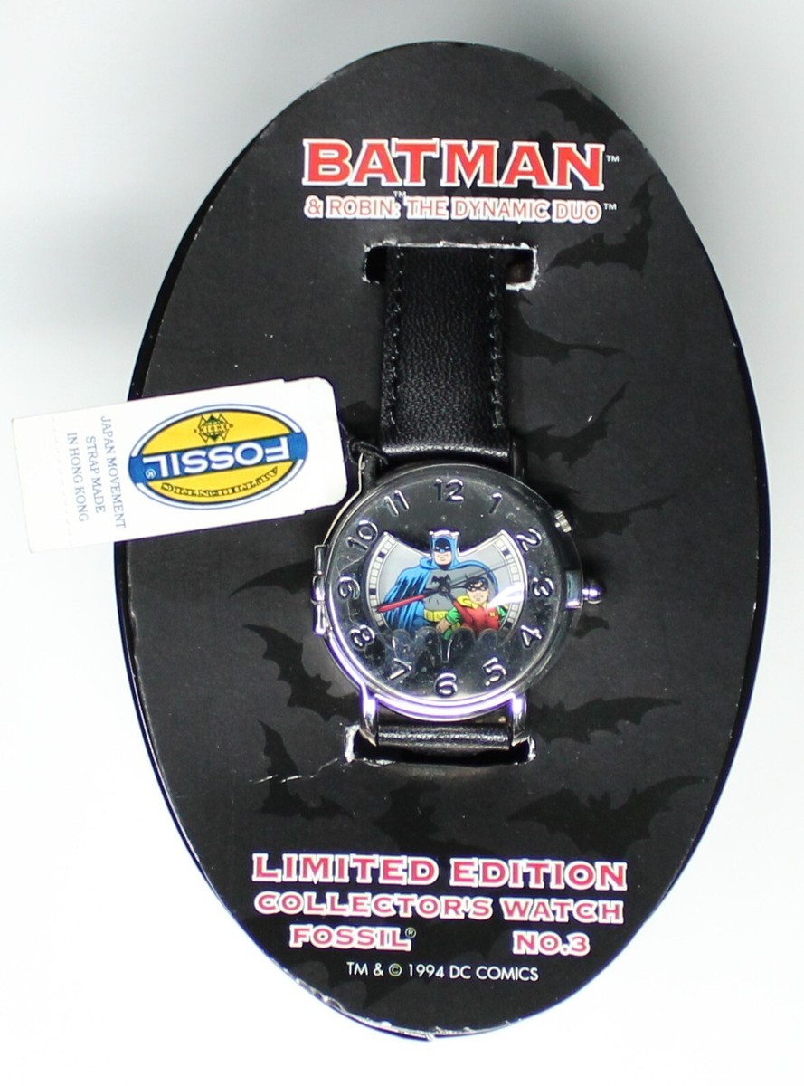バットマン BATMAN FOSSIL NO.3 LIMITED EDITION Limited Edition Batman No. 3 Fossil Watch - W/ Certificate