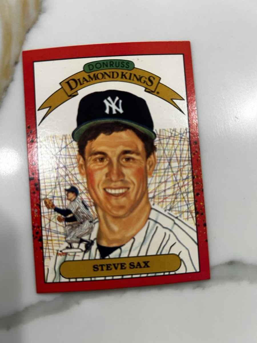Steve Sax Donruss Diamond Kings #4 ERROR CARD | eBay