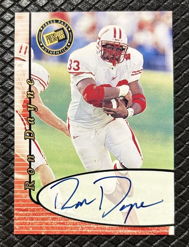 RON DAYNE 2000 Press Pass Rookie Auto Wisconsin New York Giants Heisman RC