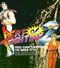 Art Of Fighting 2 Arcade FLYER Neo Geo SNK Original NOS Video Game Artwork Japan image