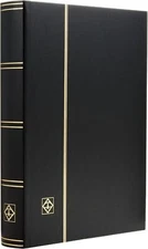 64 Page Black Stamp Display Album Stockbook With Heavy Cardstock Pages