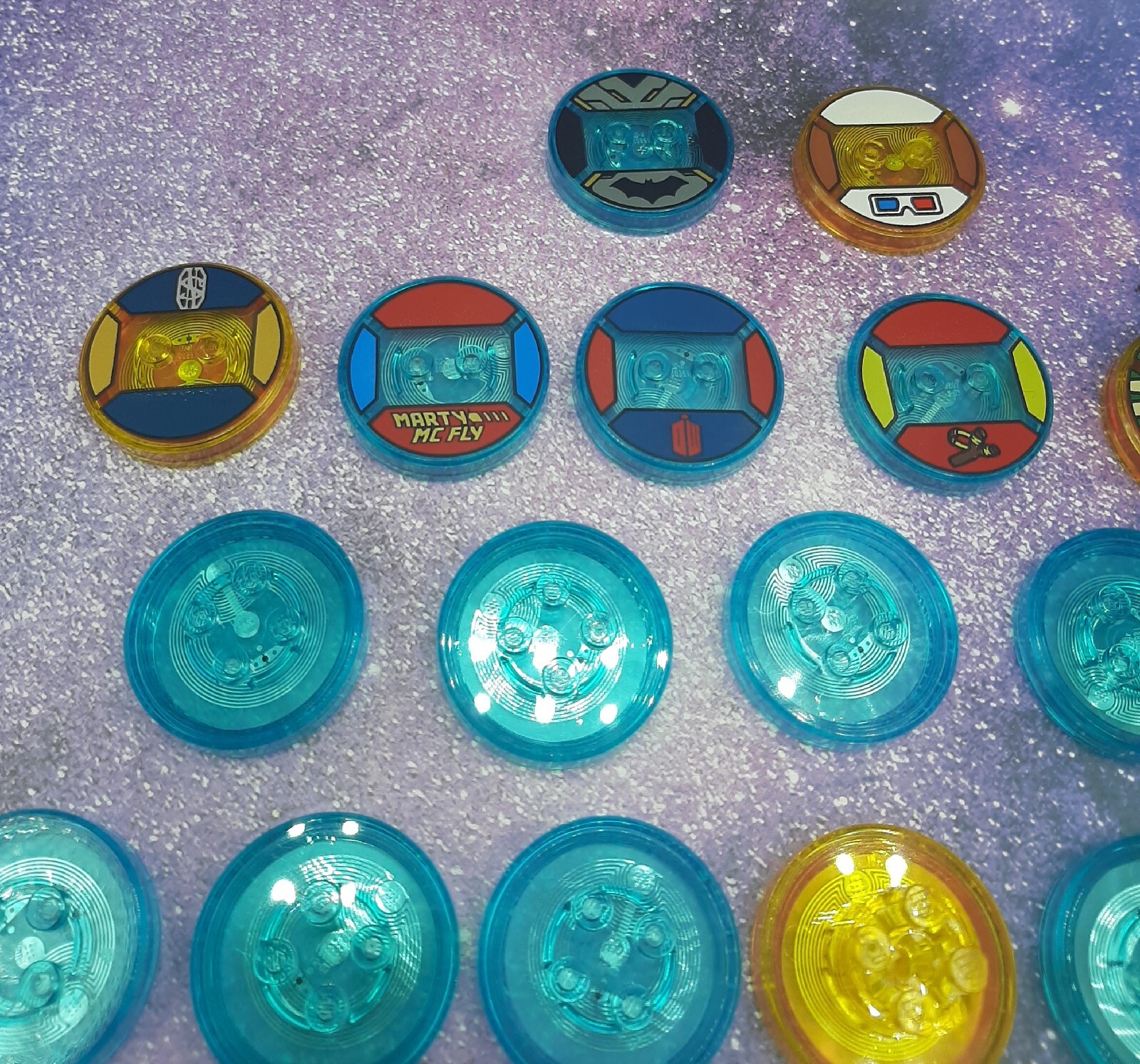 Lego Dimensions Disc Lot of 33 Bart Simpsons Batman Jurassic Park Marty