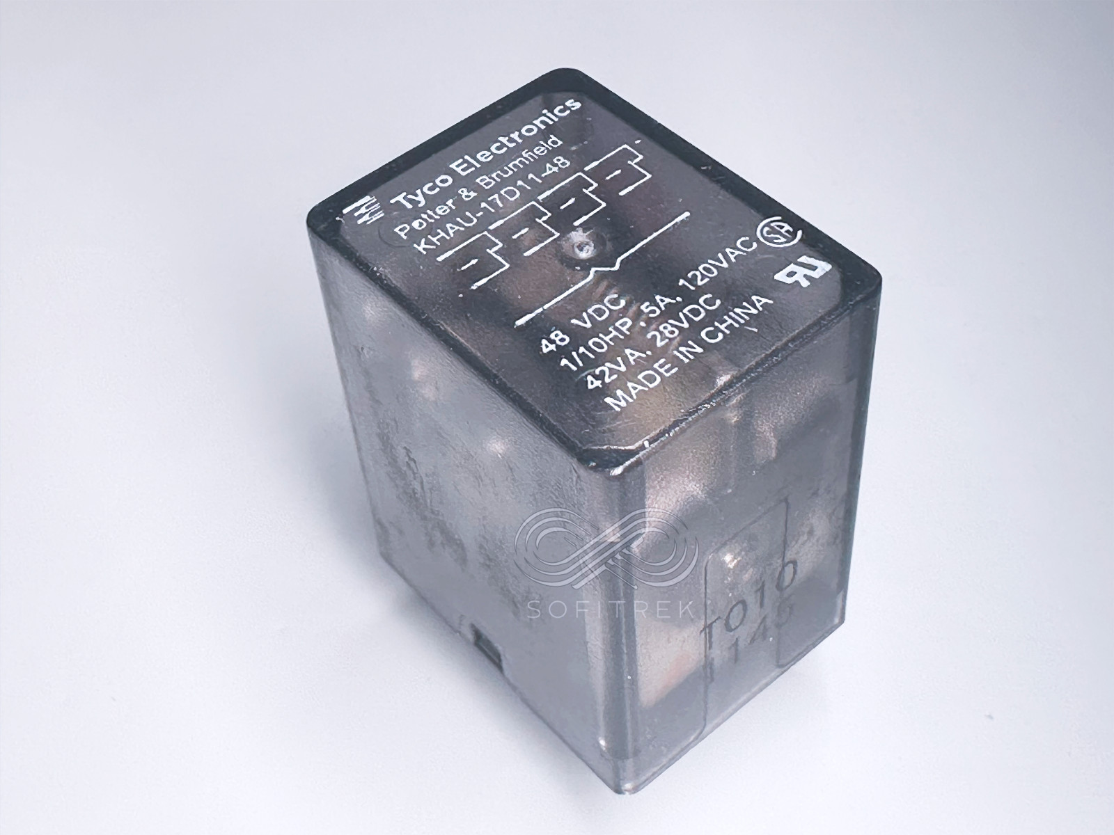 KHAU-17D11-48 TYCO Plug-in Power Relay 48VDC Coil 5A 120VAC 4PDT 14-Pin