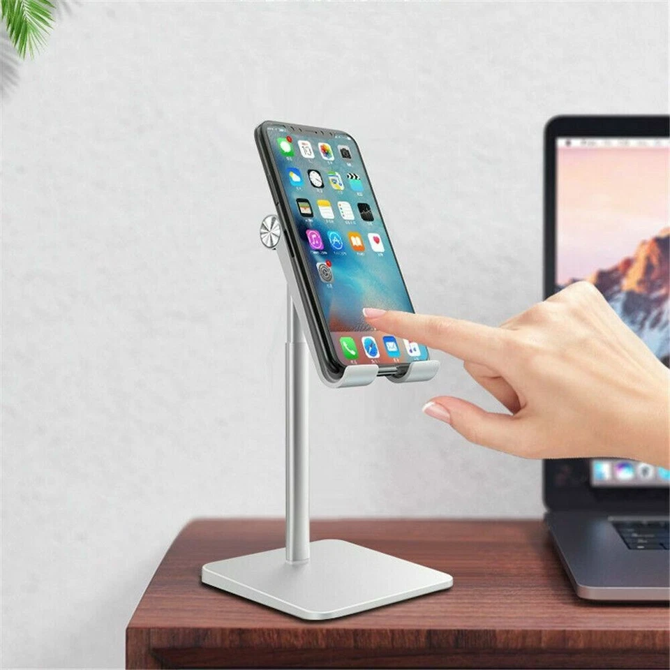 Soporte universal ajustable para tableta soporte de escritorio soporte para teléfono móvil iPad iPhone Foto 3 de 4