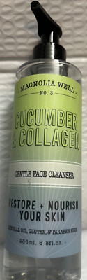 2,MAGNOLIA WELL #3 CUCUMBER &COLLAGEN GENTLE FACE CLEANSER RESTORE YOUR SKIN 8FL