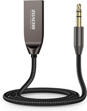 Bluetooth 5.4 Car Aux Adapter, Handsfree Calls, Wireless Music Streaming for Car