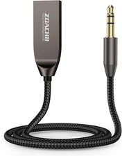 Bluetooth 5.4 Car Aux Adapter, Handsfree Calls, Wireless Music Streaming for Car