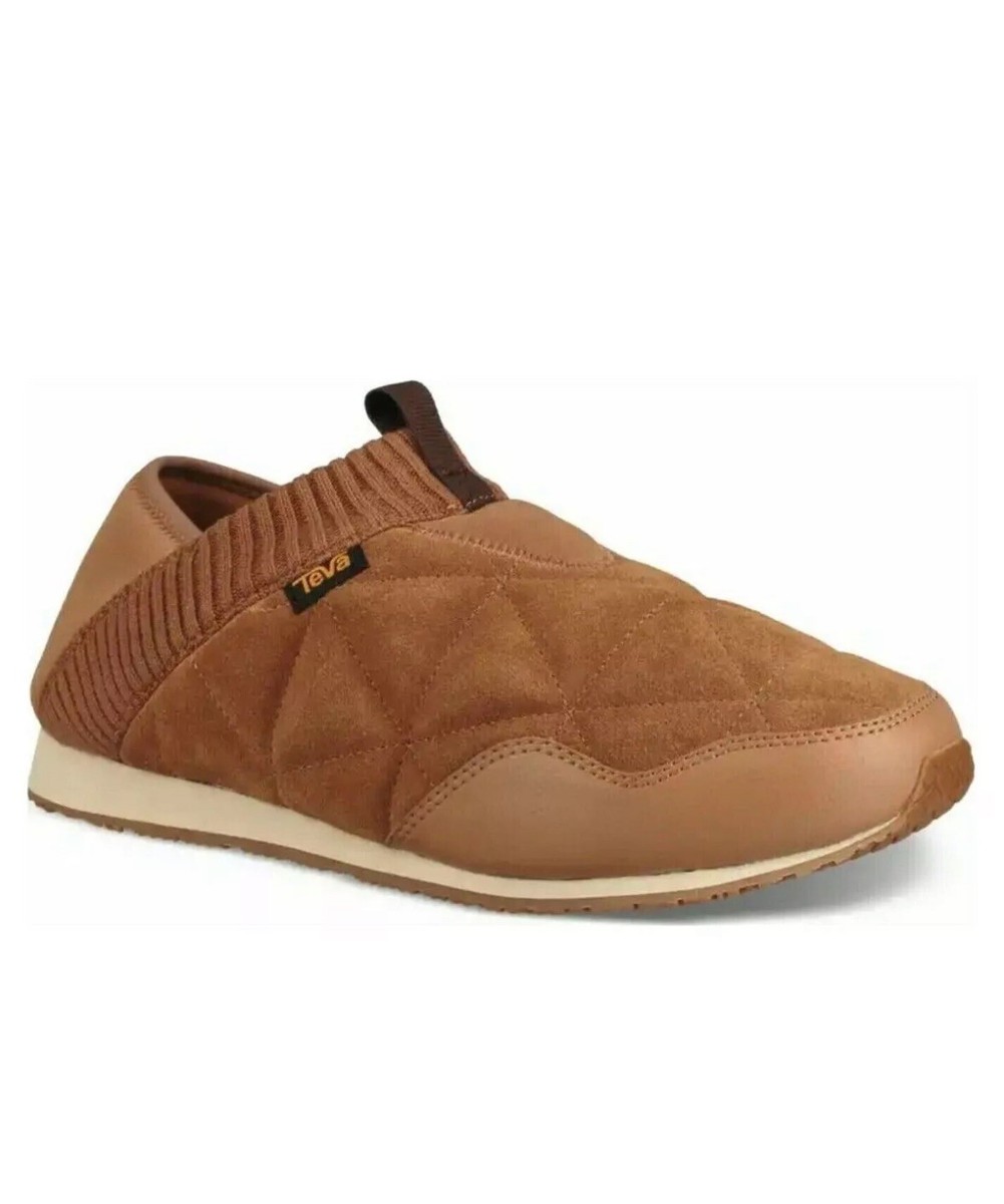 TEVA PECAN EMBER MOC SUEDE SHEARLING WOOL SNEAKER SHOES, MEN US 11