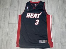 Dwyane Wade 3 Miami Heat Adidas Stitched Jersey Sz Large Used